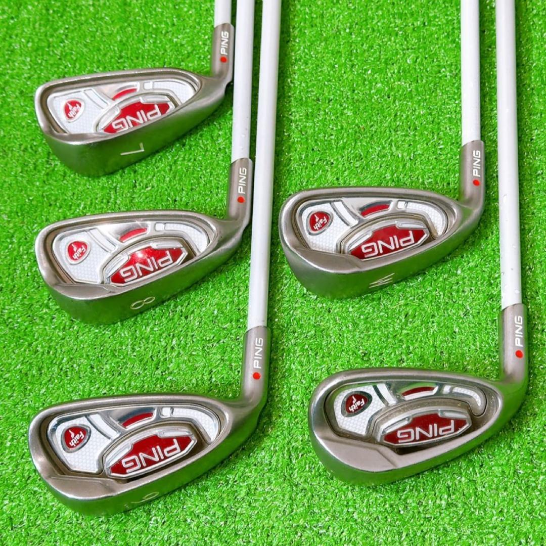 希少! PING ピン Faith アイアンセット　5本　レディース　レフティ