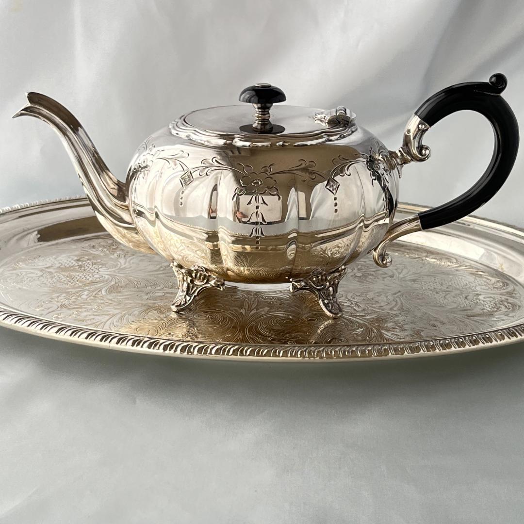 【Victorian Plate】メロンフォルムのティーポット