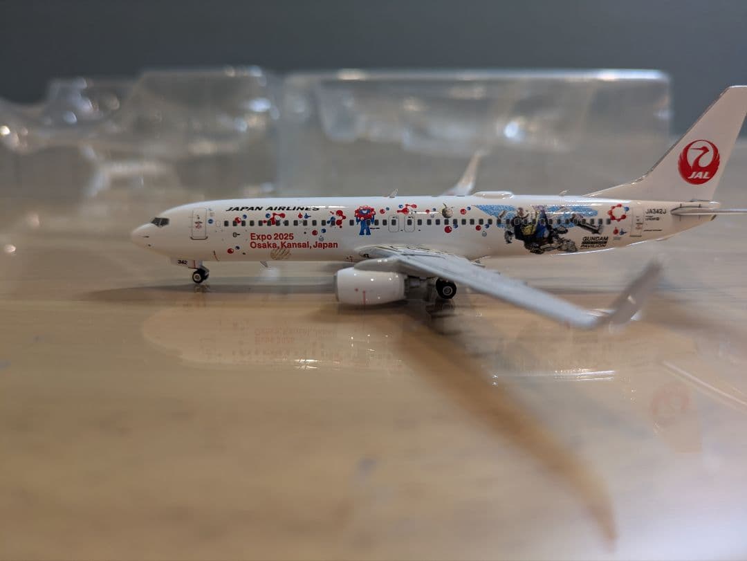 【新品】日本航空 B737-800 ミャクミャク・ガンダムJET JA342J