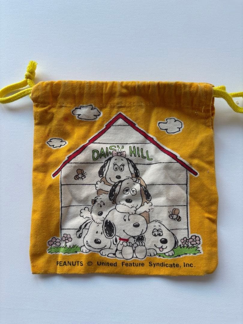 デイジーヒルパピーズ　ファミリア　巾着　平成　当時　スヌーピー　兄弟　ポーチ