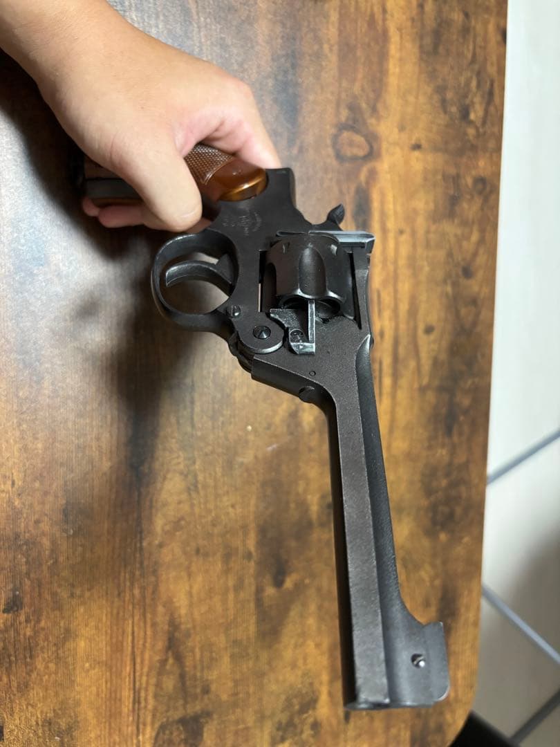 リボルバー モデルガン 黒/茶色　エンフィールドリボルバー　No.2 MK1