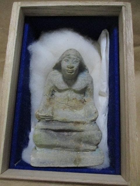古代エジプト　ファラオの王子像　箱付き　S15-2