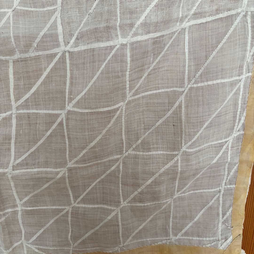 【約69cm】ポジャギ　韓国　アンティーク　骨董　モシ　麻　風呂敷　チョガッポ