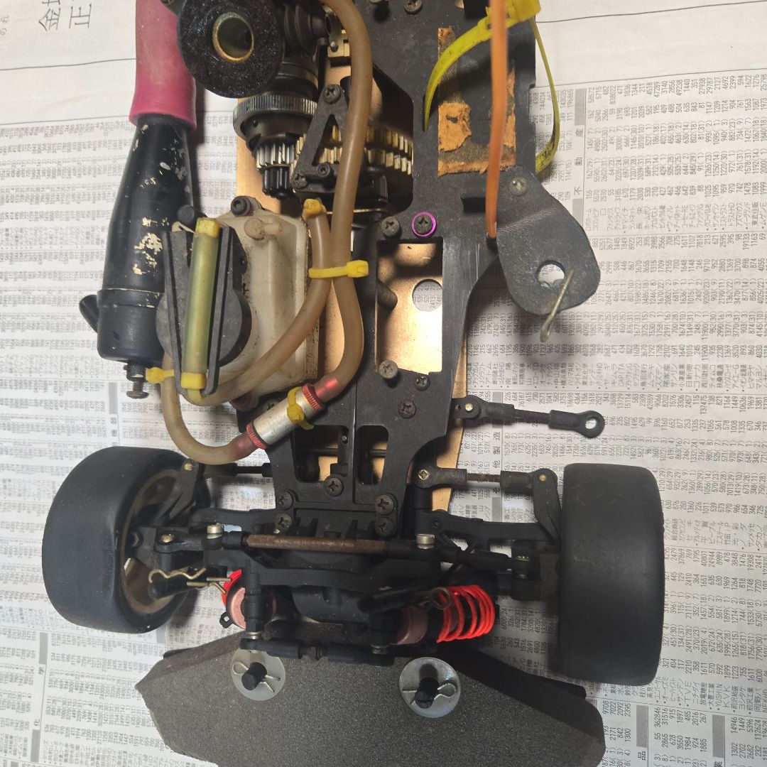 ジャンク長期保管　エンジン不動　ムゲンプライム１０/１　エンジンカーシャーシ