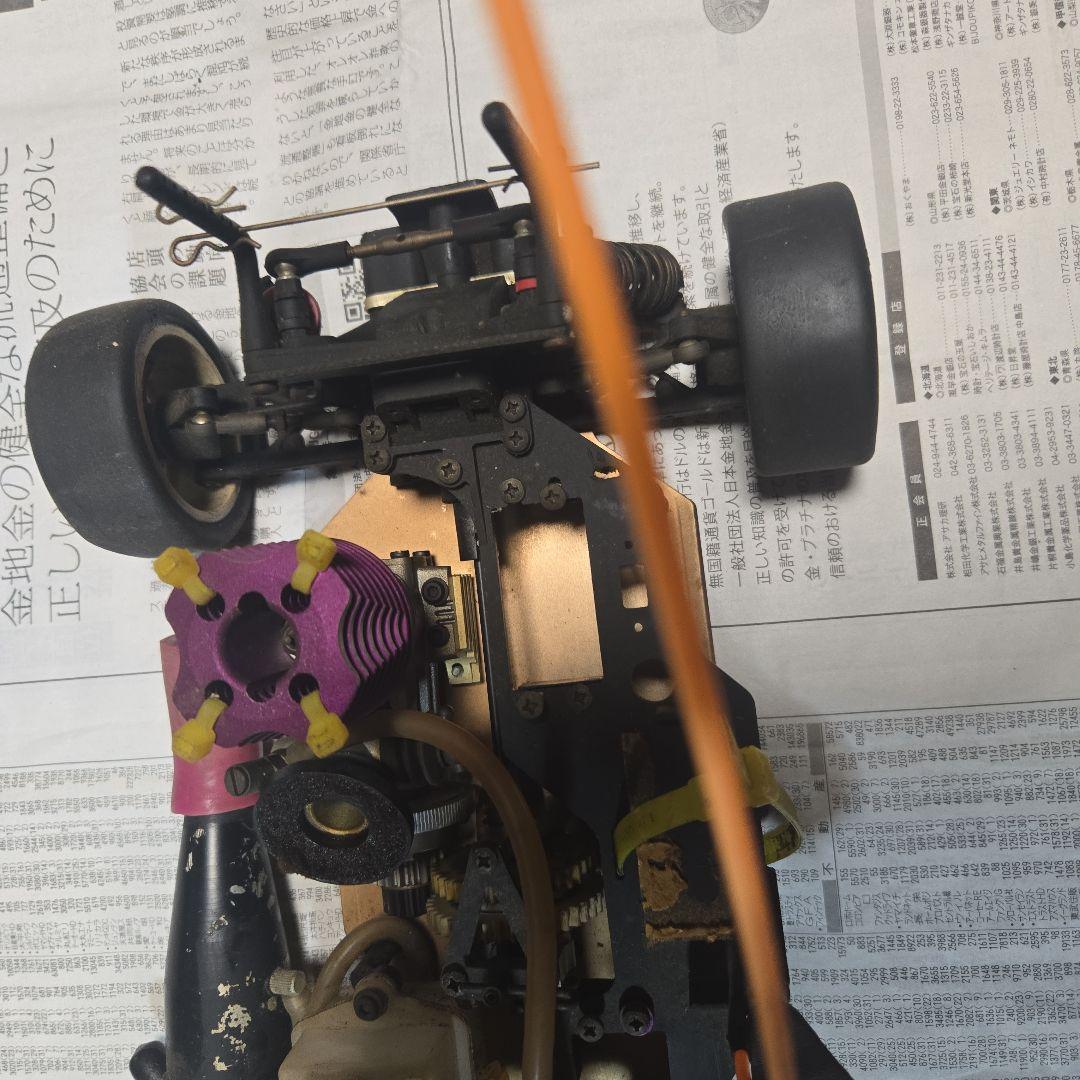 ジャンク長期保管　エンジン不動　ムゲンプライム１０/１　エンジンカーシャーシ