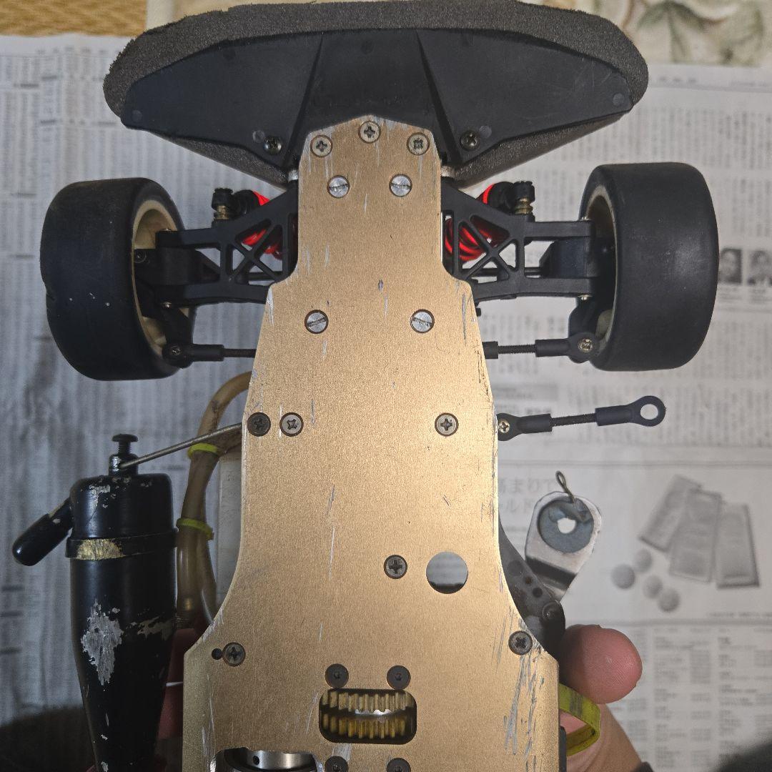 ジャンク長期保管　エンジン不動　ムゲンプライム１０/１　エンジンカーシャーシ