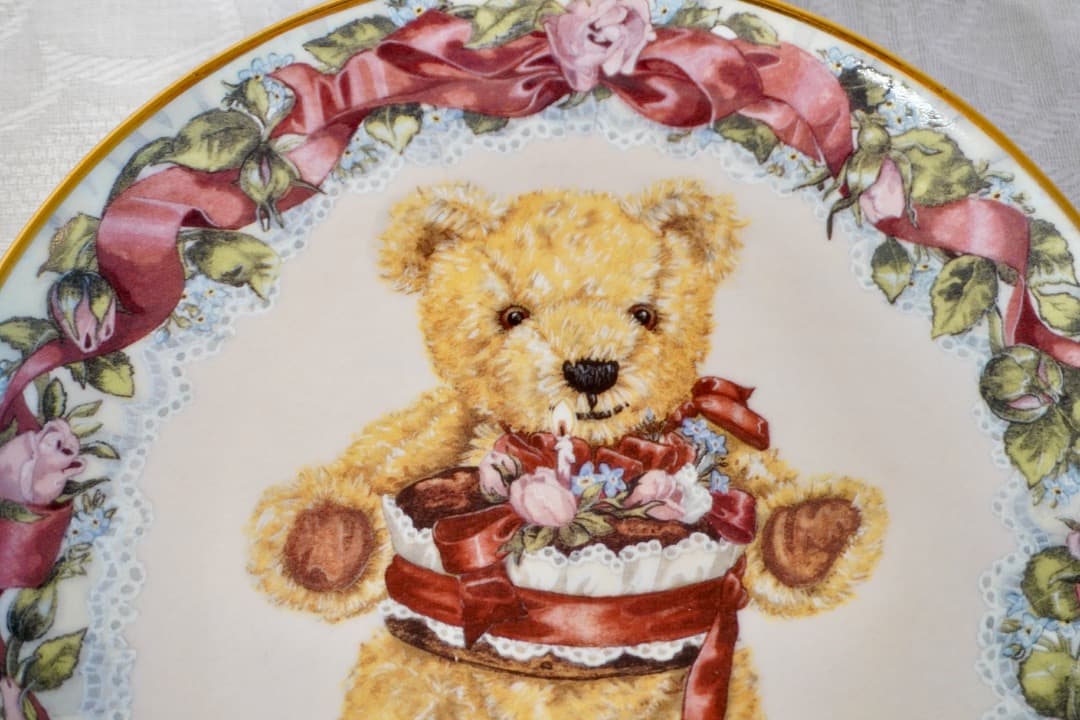 Franklin Mint テディベア 絵皿 8枚セット コレクションプレート