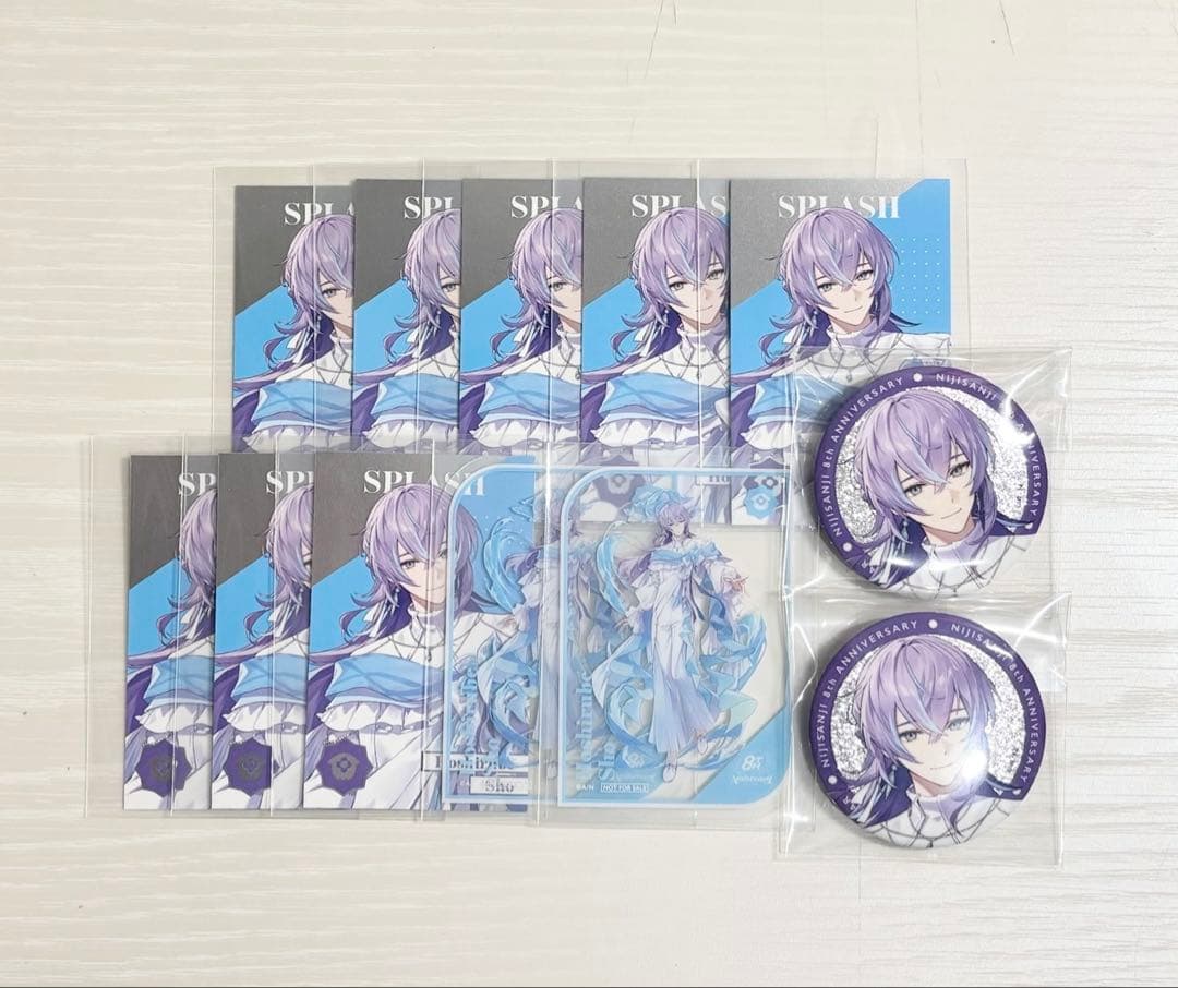 にじさんじ 8周年 メタルカード クリアカード 缶バッジ 星導ショウ