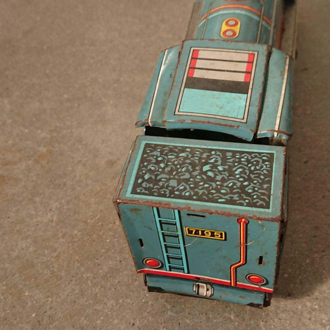 昭和40年代物ブリキ レトロ 蒸気機関車 7195 青