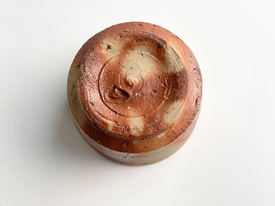 陶芸家　金重素山　備前　緋襷　盃　共箱　円山窯　金重陶陽