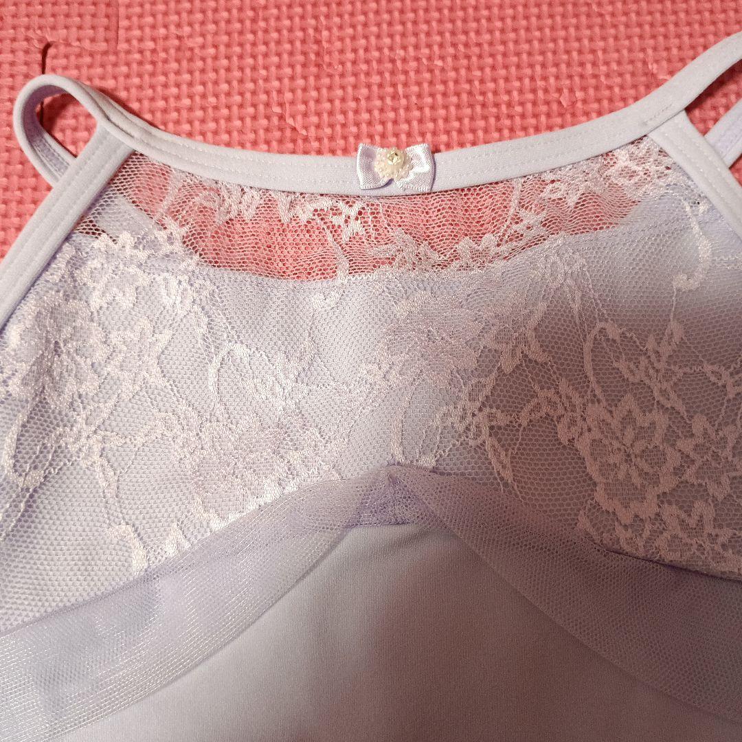 最終価格☆チャコット☆未使用タグ付き☆スカート付レオタード120 淡いパープル①