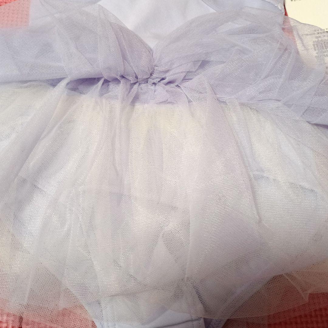 最終価格☆チャコット☆未使用タグ付き☆スカート付レオタード120 淡いパープル①