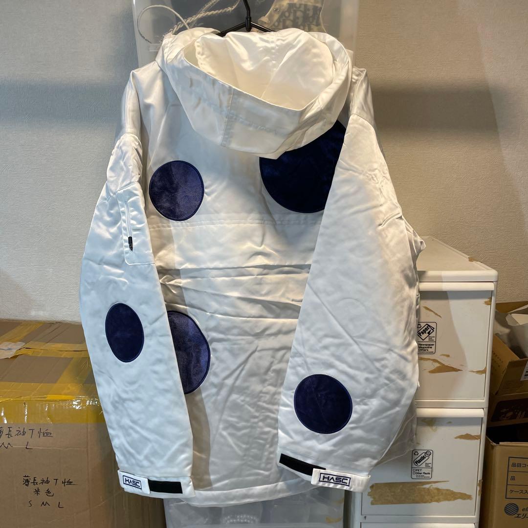 新品未使用 スノボウェア 上下セット S ホワイトドット柄 男女兼用