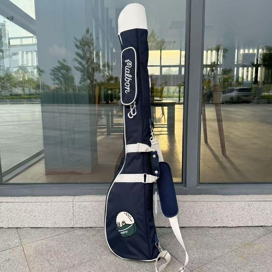 malbon マルポンゴルフ ゴルフバッグ ハーフキャディバッグ クラブケース紺