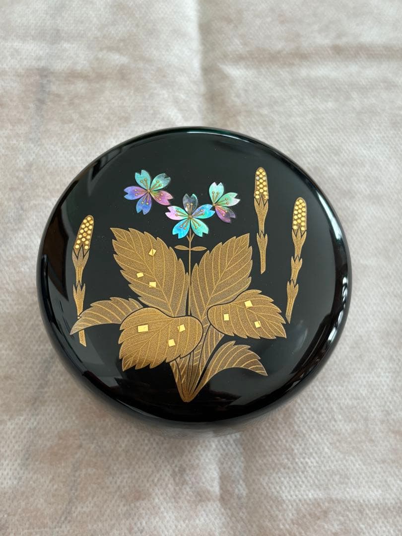 茶道具 棗　高崎秋峰　つくし　蕨　輪島塗