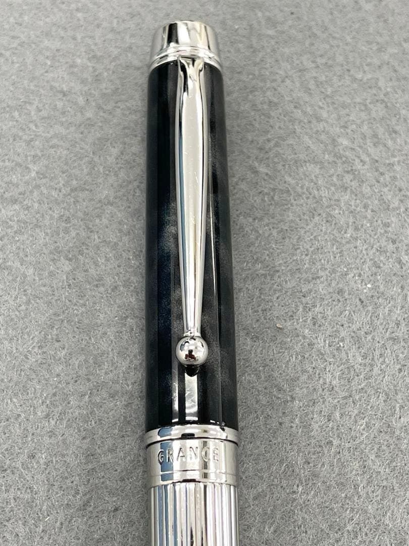 【美品】 PILOT 万年筆 グランセ ロジウム ブラックマーブル 14K F