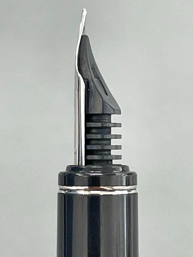 【美品】 PILOT 万年筆 グランセ ロジウム ブラックマーブル 14K F