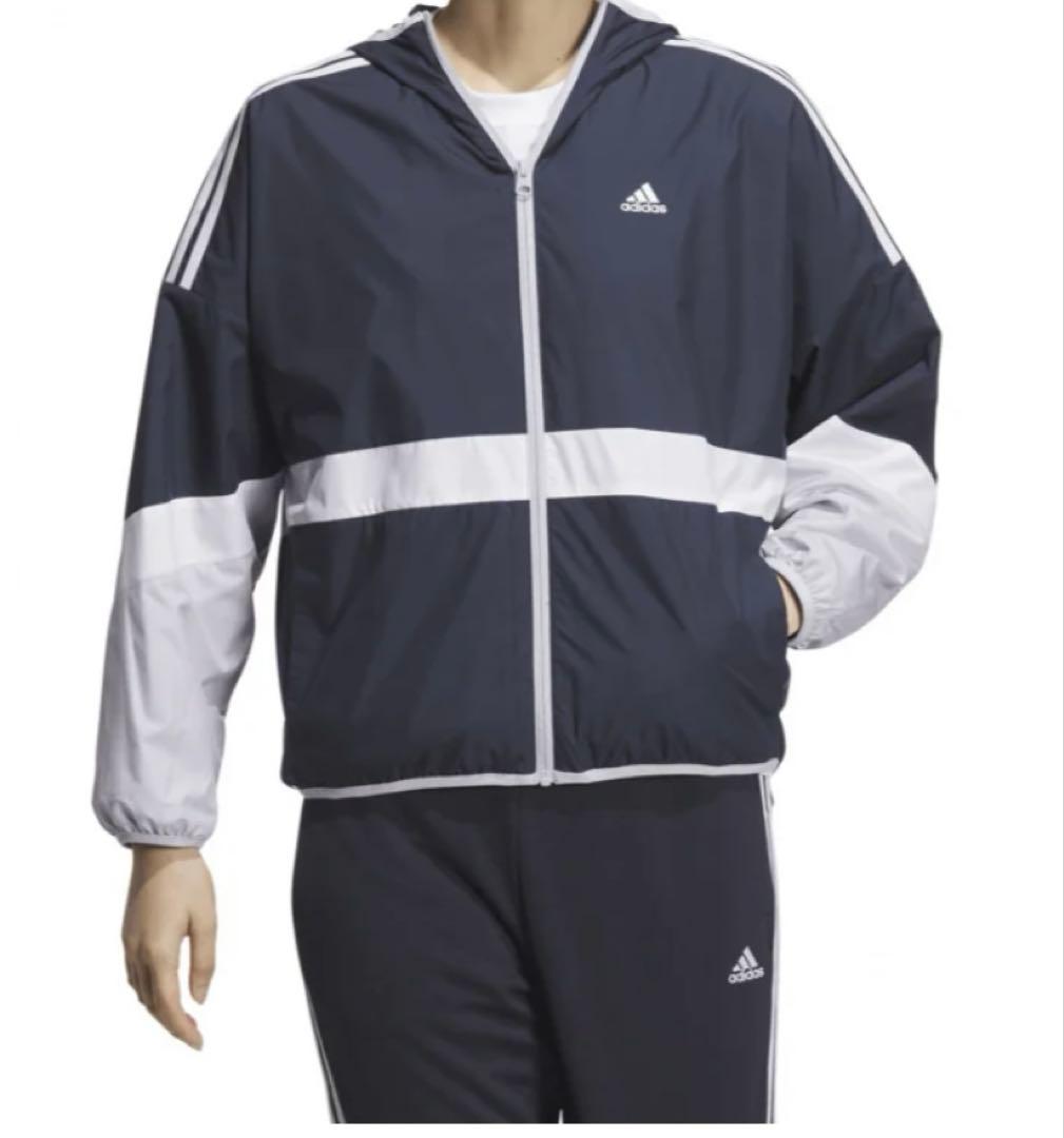 adidas 上下セット(M/S) ネイビー　ウィンドブレーカー