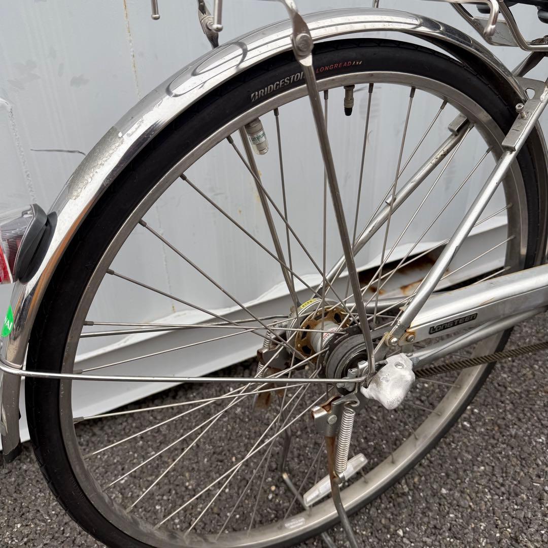 自転車 27インチ カゴ/変速機/オートライト付 定価8万円