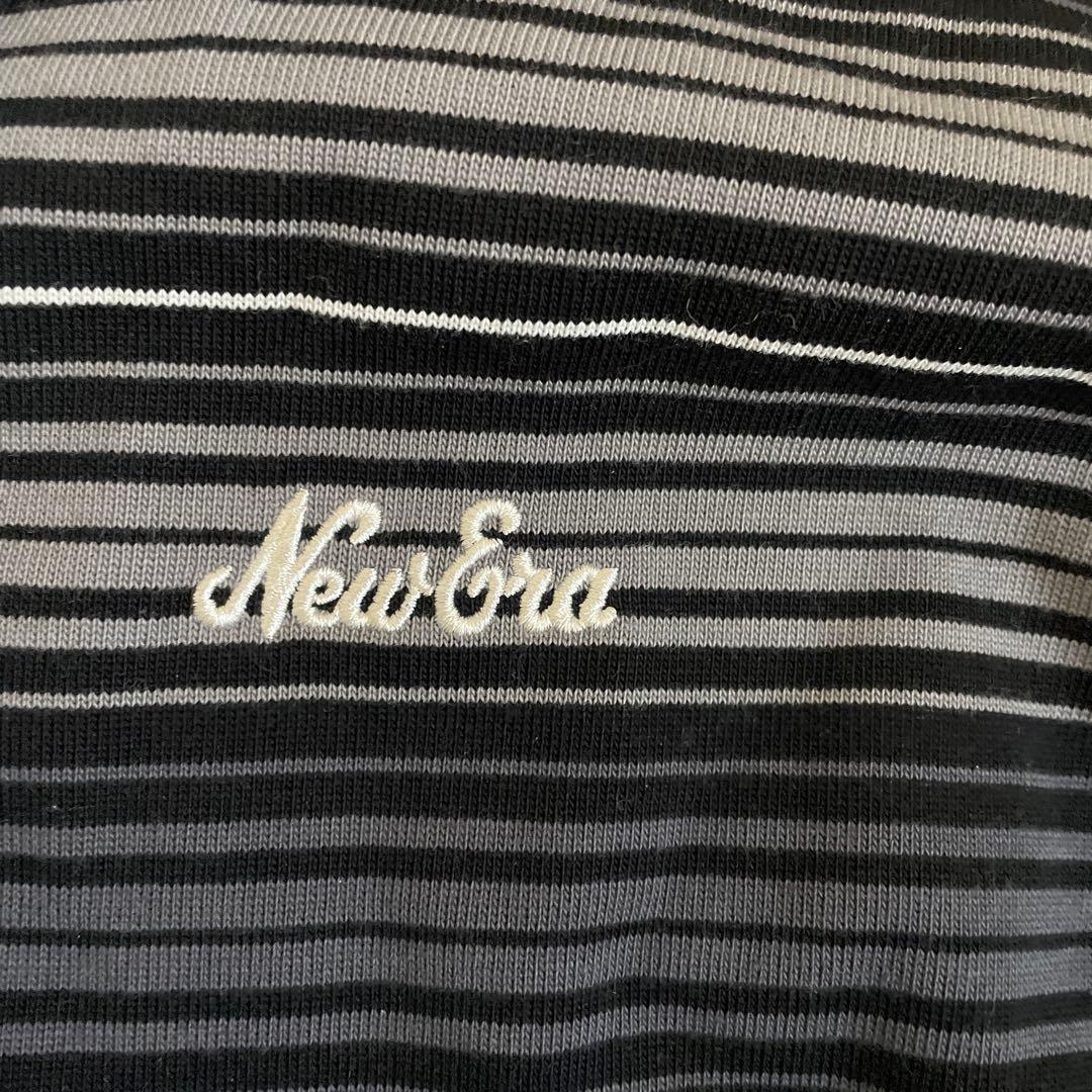 New Era ストライプポロシャツ X LARGE