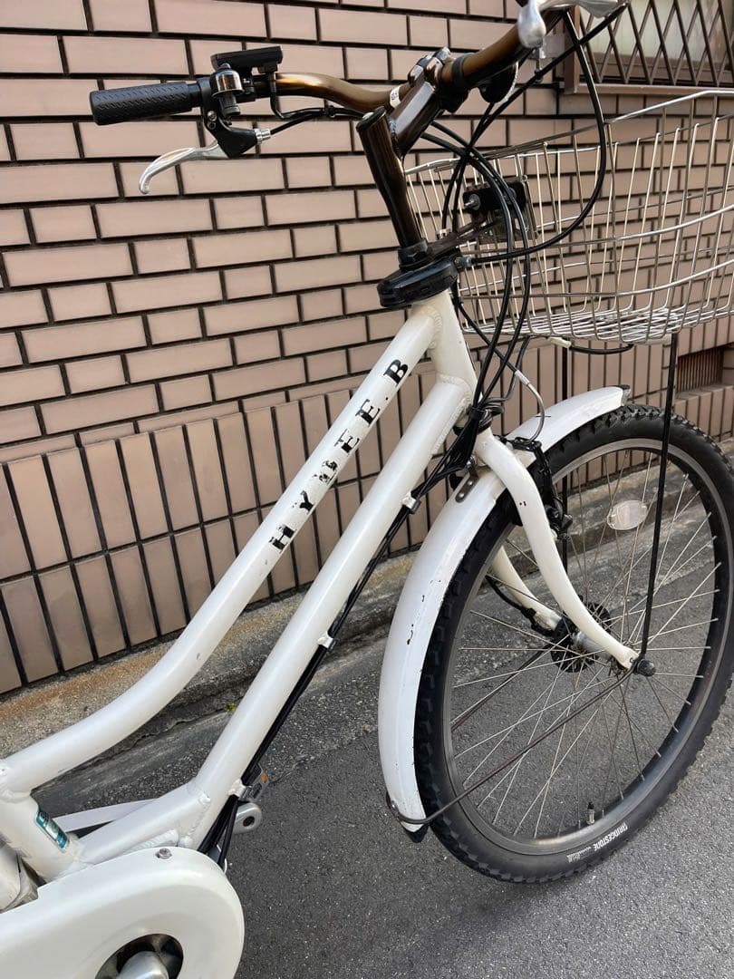 新品ハンドルブリヂストン8.7Ah電動アシスト自転車 ホワイト 26ABTR62