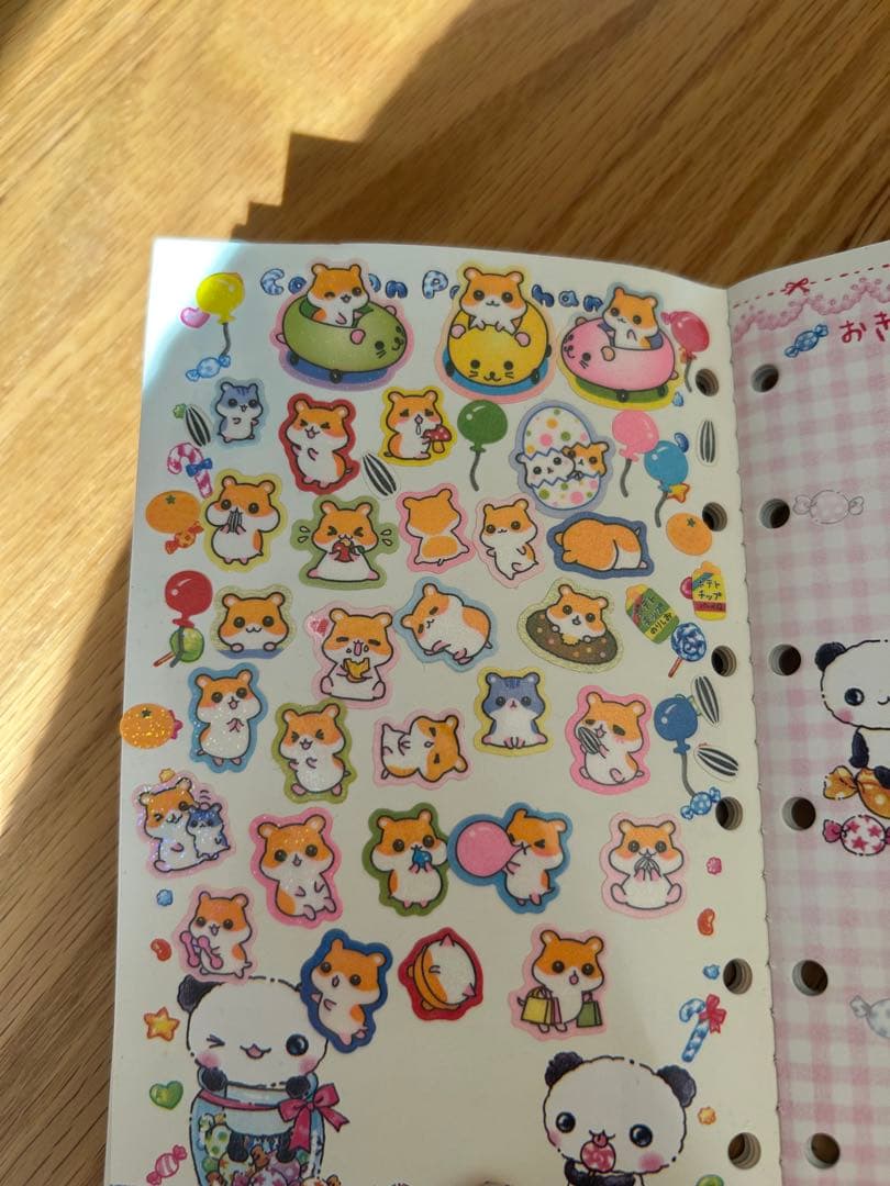 平成レトロ　当時物　シール帳　コットンぱんちゃん　ハムちゃんズワールド　希少