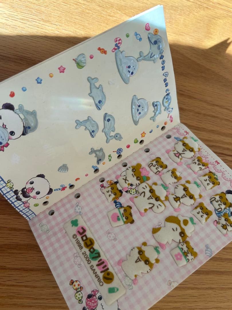 平成レトロ　当時物　シール帳　コットンぱんちゃん　ハムちゃんズワールド　希少