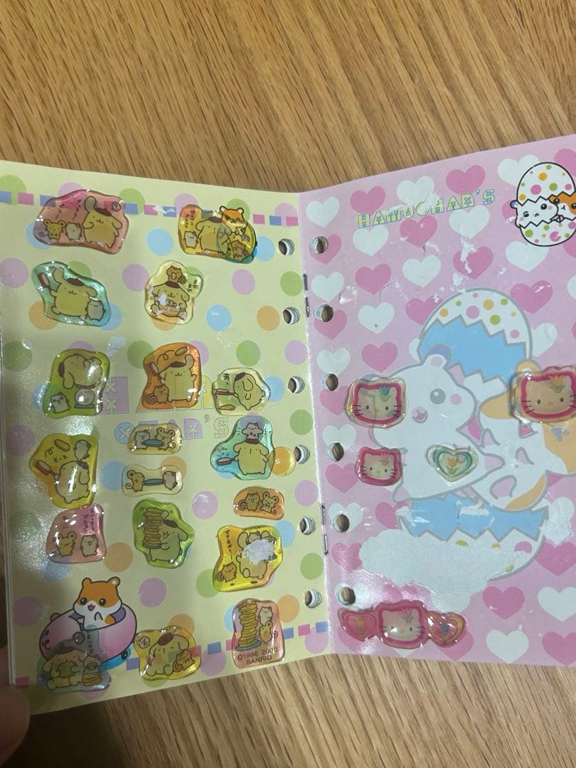 平成レトロ　当時物　シール帳　コットンぱんちゃん　ハムちゃんズワールド　希少