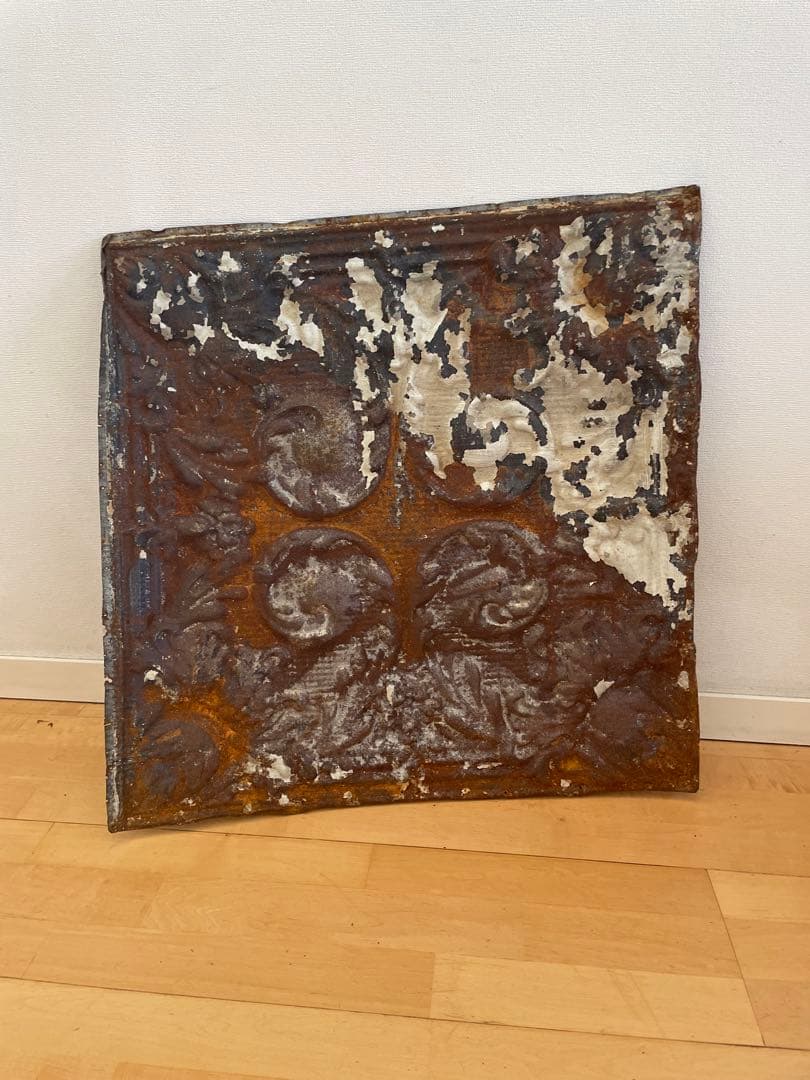 フランスアンティーク建築ブリキ飾り化粧板②インテリアアートディスプレイなど