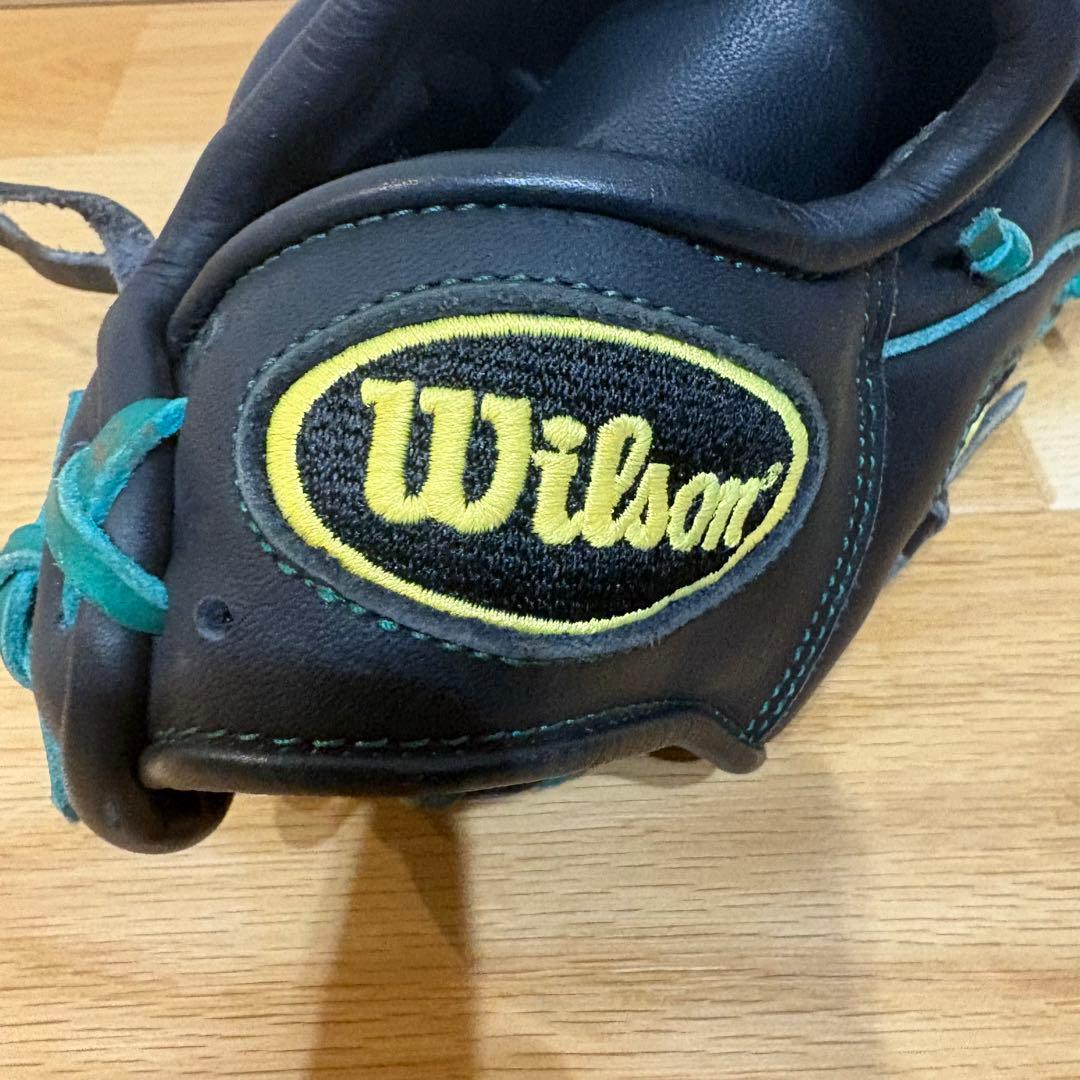 美品　Wilson ウィルソン A2000 軟式グローブ 黒 SG-445