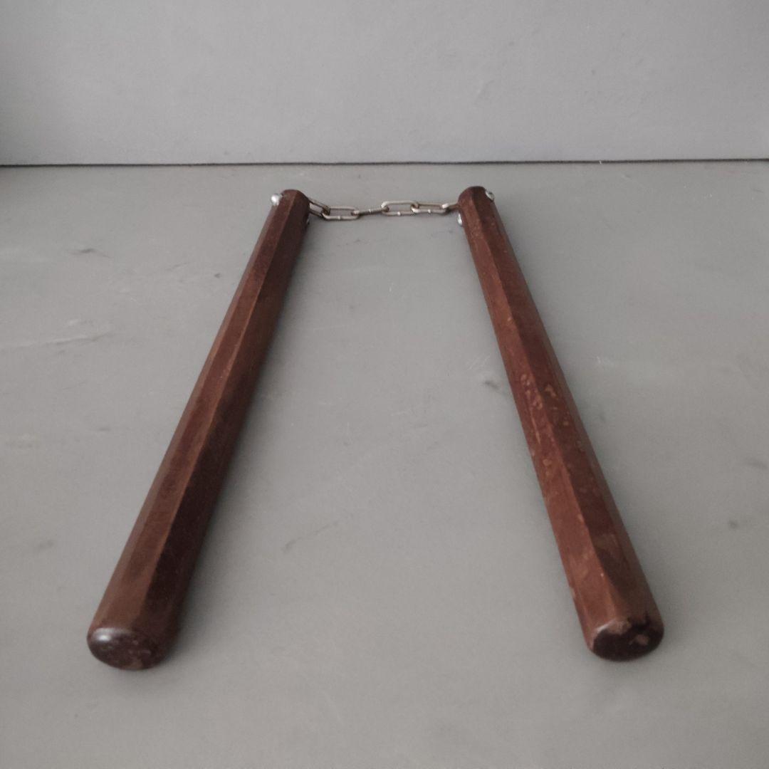 スヌケ　ヌンチャク　沖縄空手　古流武術　古武道　日本製　全長36cm　八角先太