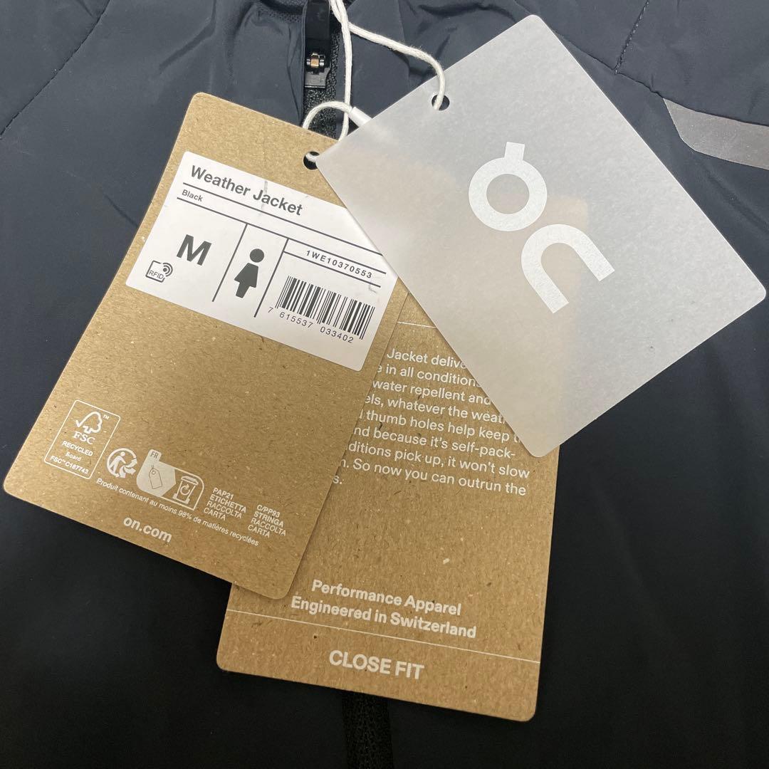 【新品未使用タグ付き】ON オン ウェザージャケット ブラック M