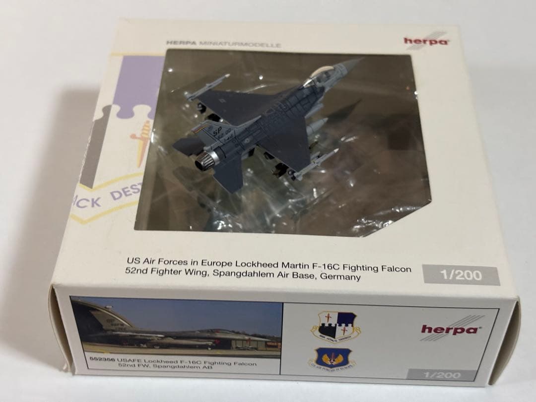 1/200 herpa f-16c 在欧アメリカ空軍