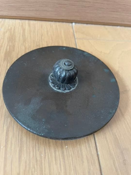 鉄瓶　蓋　取っ手　金寿堂　象嵌　銀 雨宮