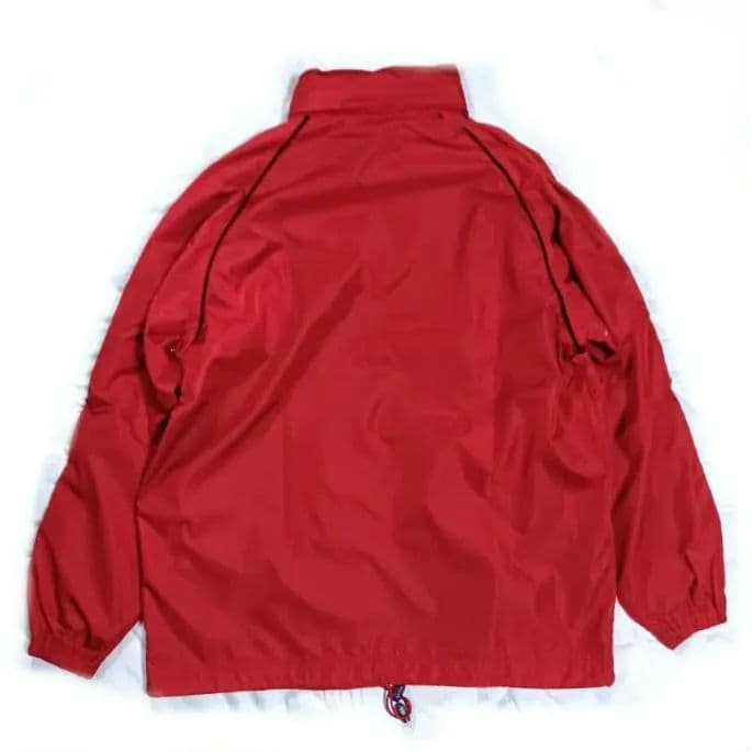 美品■パーリーゲイツ フード付 撥水 裏メッシュ ジャケット レッド メンズ 3
