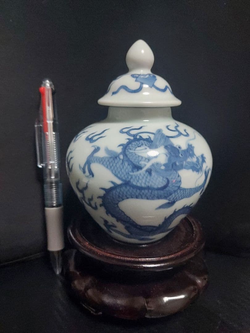 大清康熙年製　蓋壺　清朝期