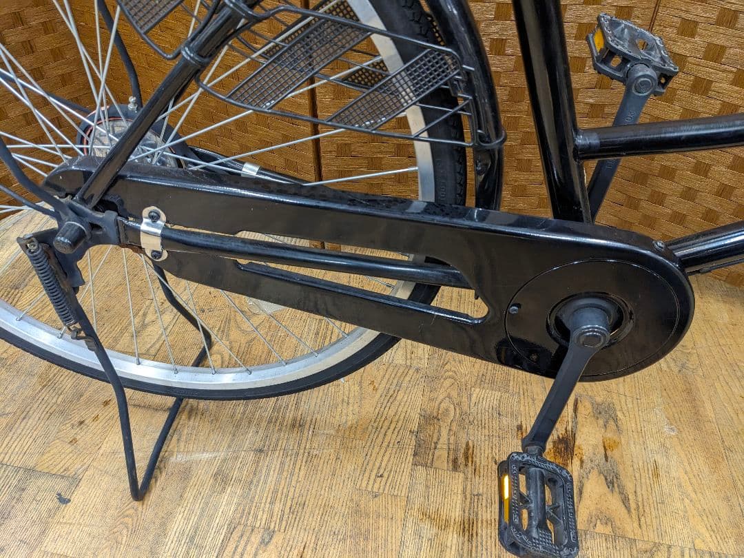 U075 普通自転車　26インチ　ブラック　シンプル