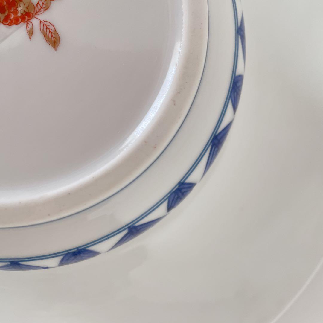 林九郎 献上錦菊割 灰皿古伊万里様式 古美術品 陶磁器 直径28 金彩 喫煙具