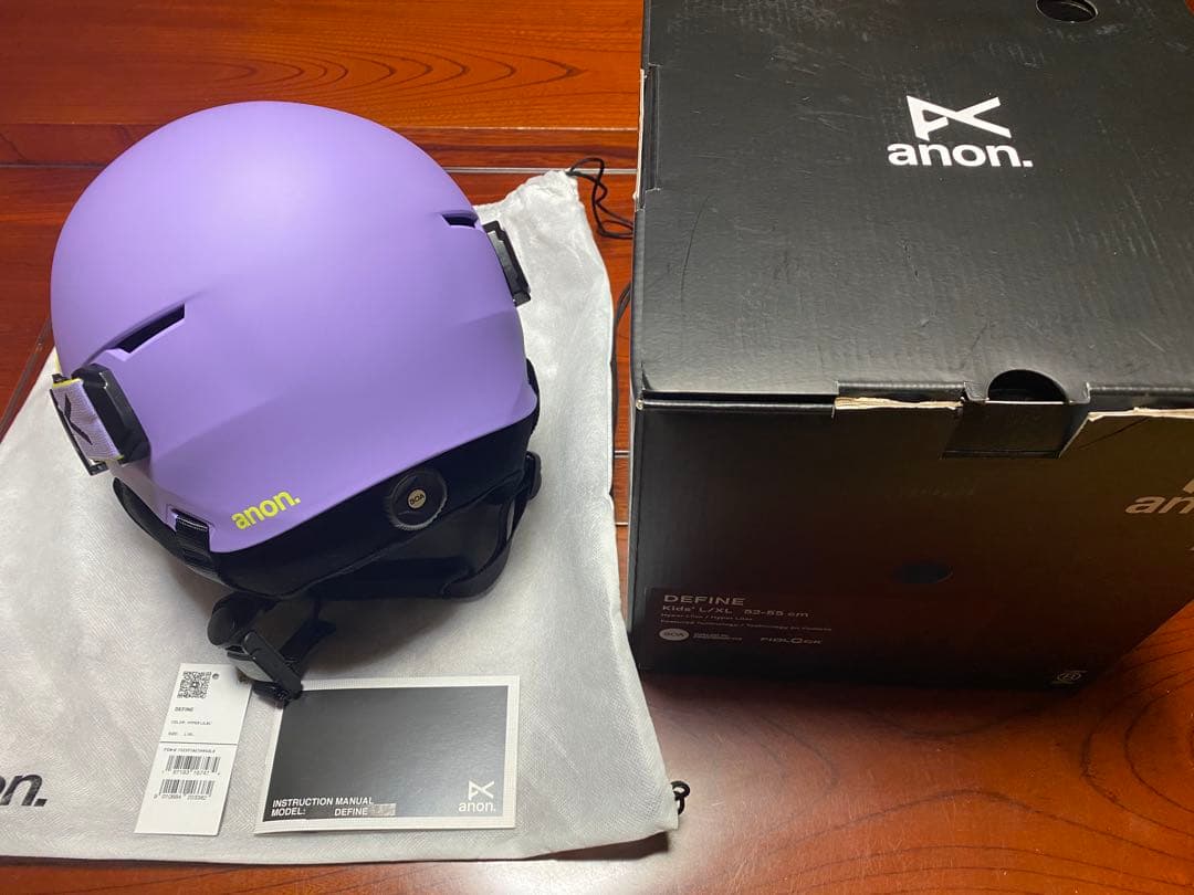 週末値下げ 試着品anon DEFINE kids ヘルメット 52-55cm
