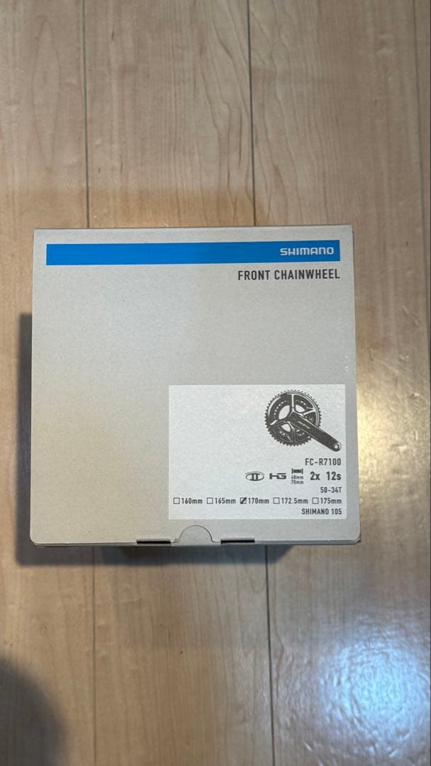 Shimano FC-R7100 170mmクランクセット 50-34 12速