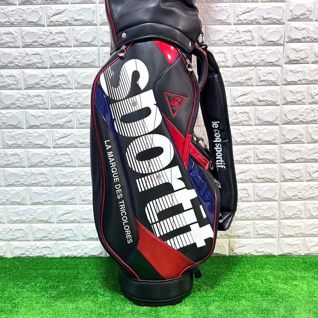 美品　le coq sportif キャディーバッグ　良好　黒　すぐ使える