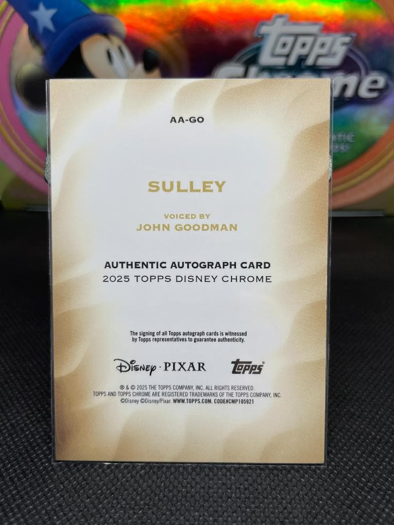 SULLEY /25 Autograph／Topps Chrome Disney