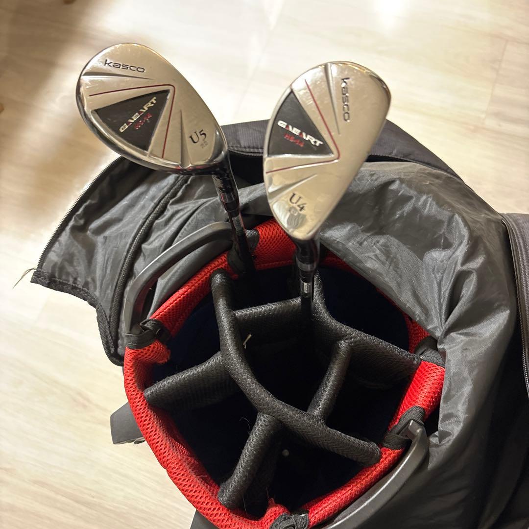 テーラーメイドスタンド付キャディバッグ　キャスコU4.U5セット　メンズ　ゴルフ