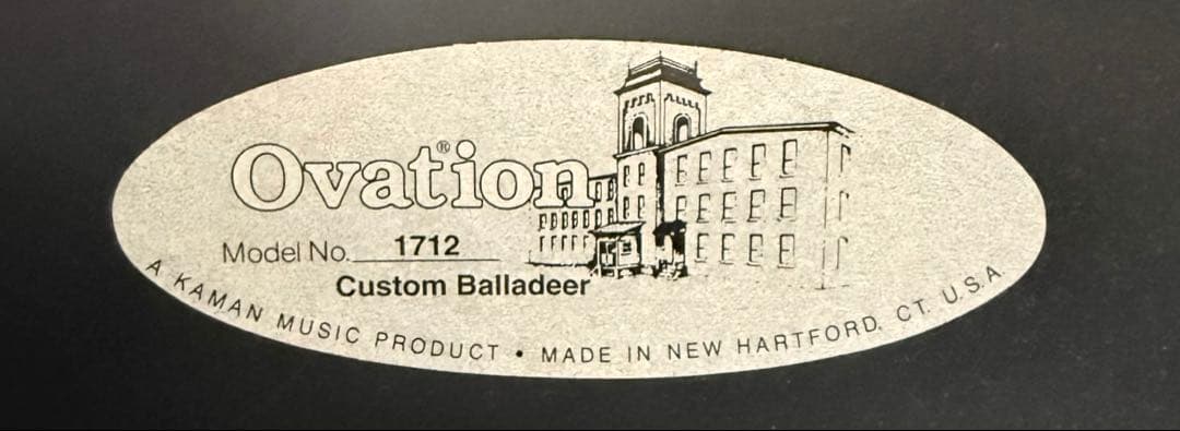 【希少】Ovation USA 1712 Custom Balladeer