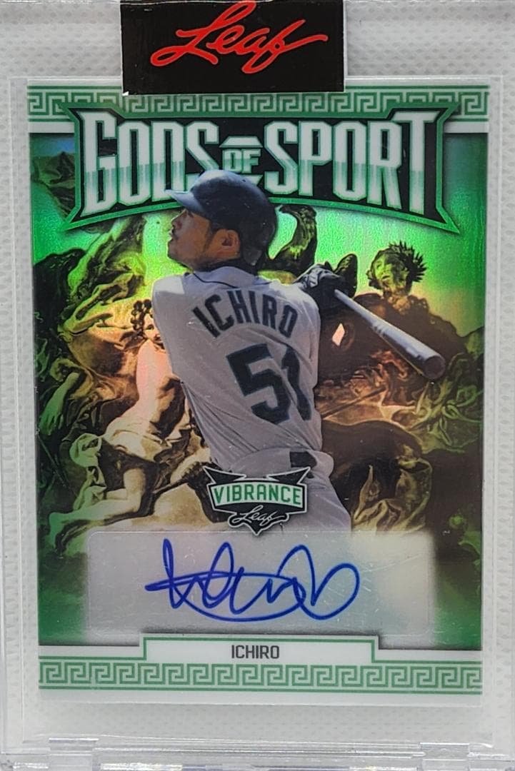 MLB☆イチロー 22 Leaf Vibrance 5枚限定直筆サインカード
