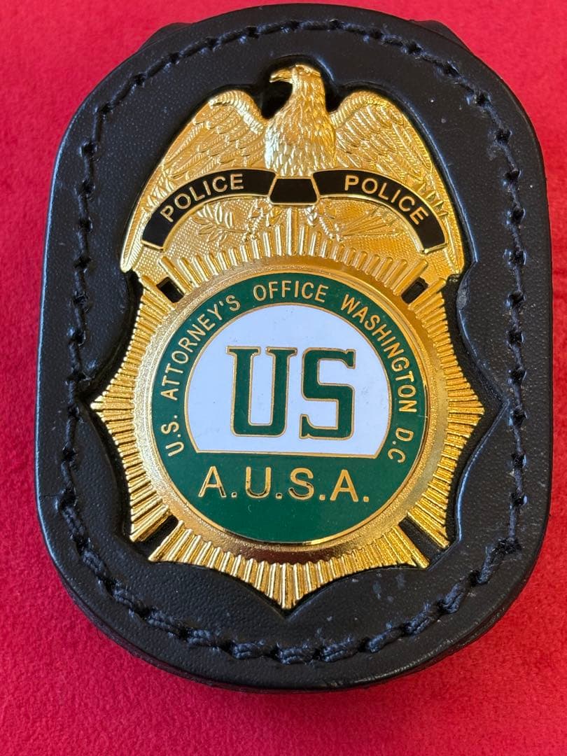 米国連邦検事局　U.S. Attorney’s Office バッジ（グリーン）