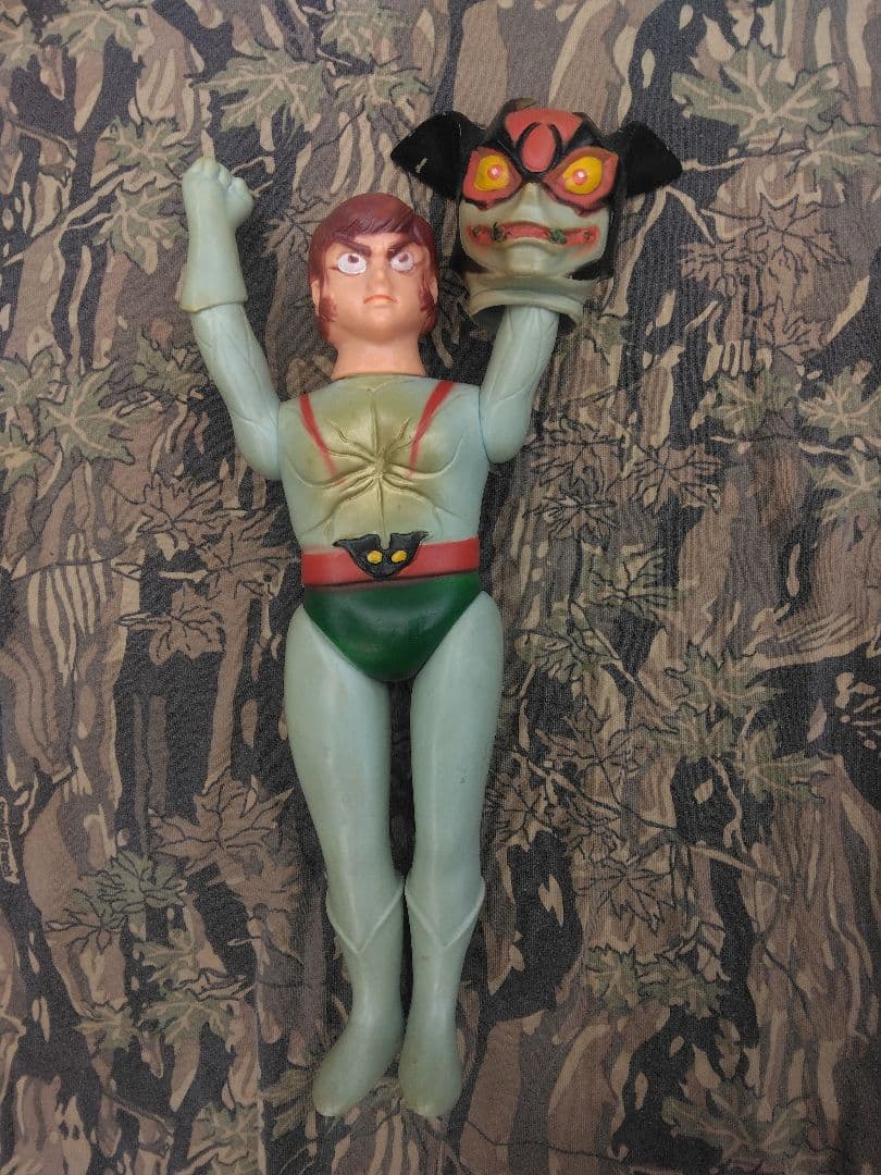 当時物 デビルマン ソフビ 貴重 パチ 面取れブルマァク マルサン 永井豪