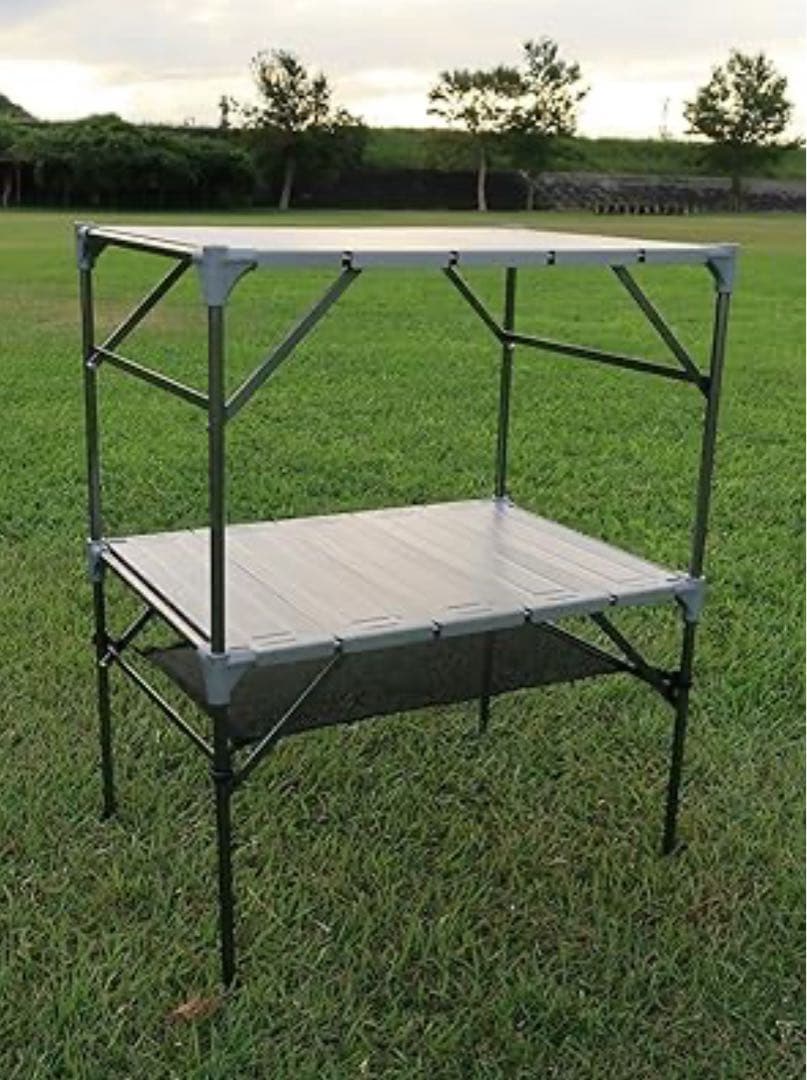 GUAPO 折りたたみテーブル 2個＋連結用天板 セット