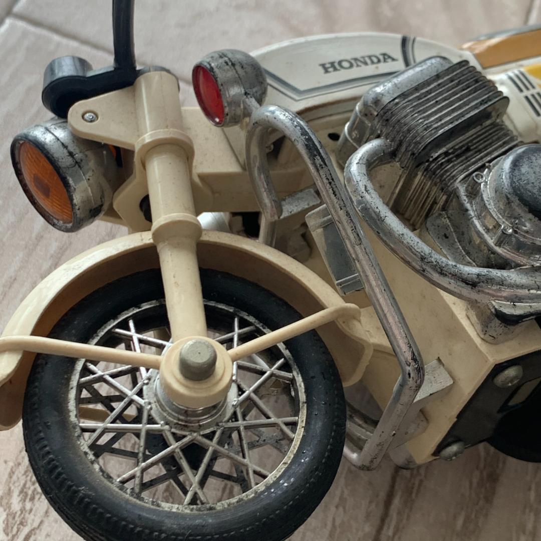 レア！昭和レトロ★HONDA 白バイ&セスナN453C ブリキのおもちゃセット