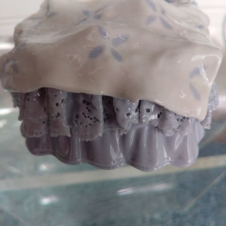 陶磁器製 赤ちゃんとクマの置物 アンティーク